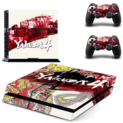 Yakuza 4 skin sticker for playstation 4 console and two co.. Yakuza 4 skin sticker for playstation 4 console and two co..