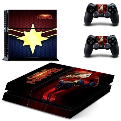 Supergirl skin sticker for playstation 4 console and two c..