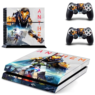 Anthem skin sticker for playstation 4 console and two controllers