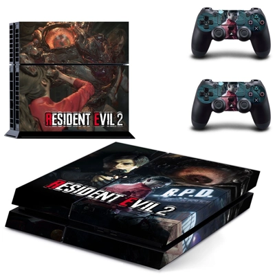 Resident Evil 2 skin sticker for playstation 4 console and..
