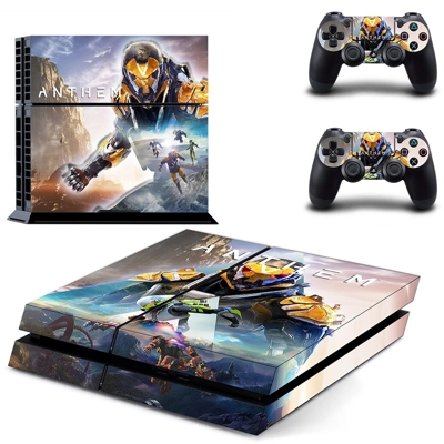 Anthem skin sticker for playstation 4 console and two controllers