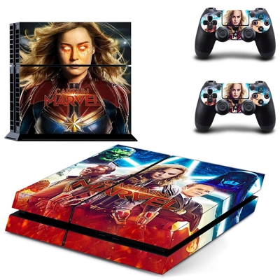Supergirl skin sticker for playstation 4 console and two c..