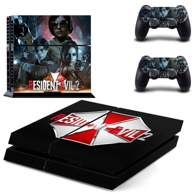 Resident Evil 2 skin sticker for playstation 4 console and two controllers