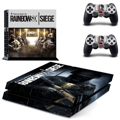Rainbow Six Siege skin sticker for playstation 4 console and two controllers