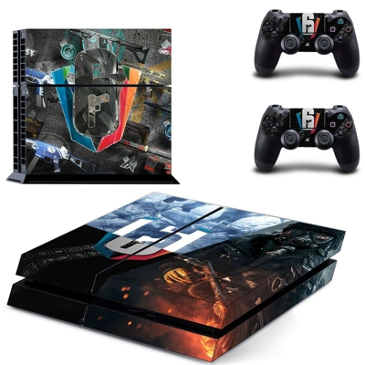 Rainbow Six Siege skin sticker for playstation 4 console and two controllers