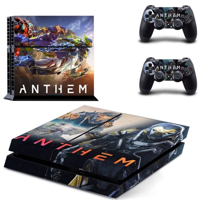 Anthem skin sticker for playstation 4 console and two controllers
