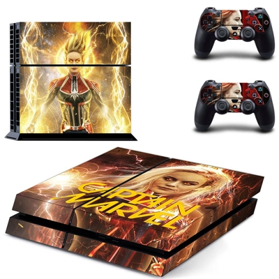 Supergirl skin sticker for playstation 4 console and two c.. Supergirl skin sticker for playstation 4 console and two c..