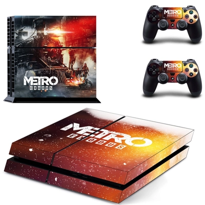 Metro Exodus skin sticker for playstation 4 console and two controllers