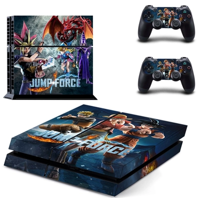 Jump Force skin sticker for playstation 4 console and two .. Jump Force skin sticker for playstation 4 console and two ..