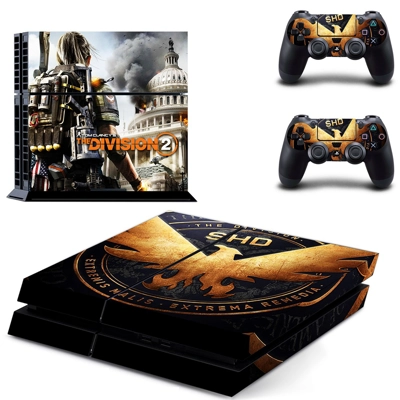 The Division 2 skin sticker for playstation 4 console and two controllers