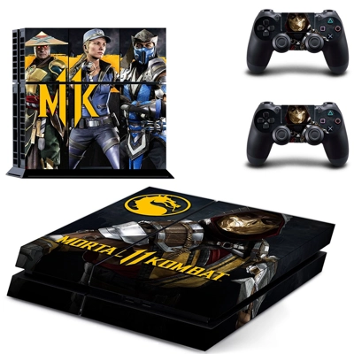Mortal Kombat 11 skin sticker for playstation 4 console and two controllers
