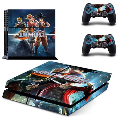 Jump Force skin sticker for playstation 4 console and two .. Jump Force skin sticker for playstation 4 console and two ..