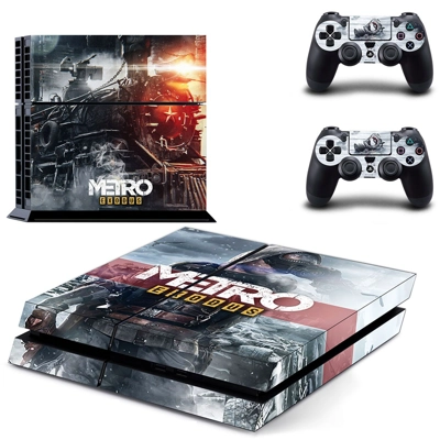Metro Exodus skin sticker for playstation 4 console and two controllers