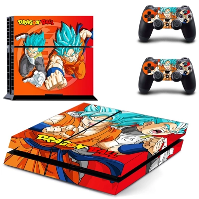 Dragon Ball skin sticker for playstation 4 console and two controllers