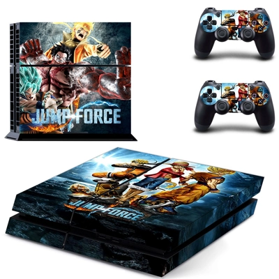 Jump Force skin sticker for playstation 4 console and two .. Jump Force skin sticker for playstation 4 console and two ..