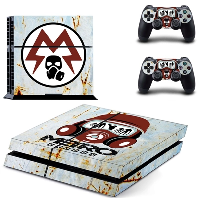 Metro Exodus skin sticker for playstation 4 console and two controllers
