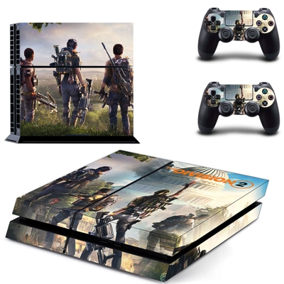 The Division 2 skin sticker for playstation 4 console and two controllers