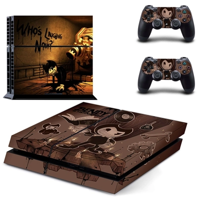Bendy and the Ink Machine skin sticker for playstation 4 console and two controllers