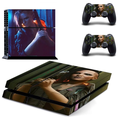 Cyberpunk 2077 skin sticker for playstation 4 console and ..