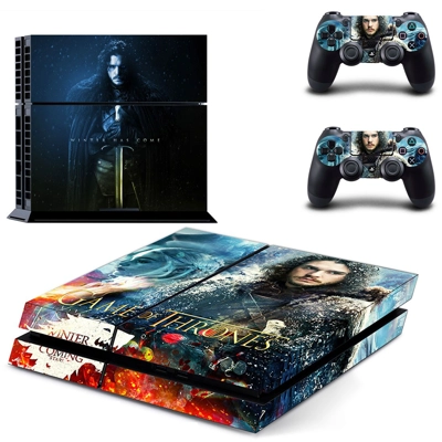 Game of Thrones skin sticker for playstation 4 console and two controllers