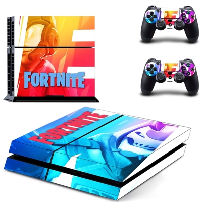 Fortnite skin sticker for playstation 4 console and two controllers