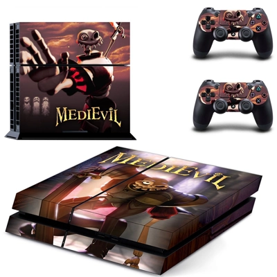 MediEvil skin sticker for playstation 4 console and two controllers