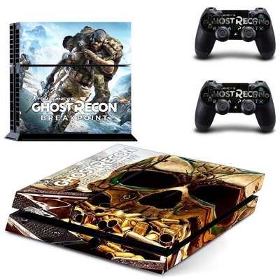 Ghost Recon breakpoint skin sticker for playstation 4 console and two controllers