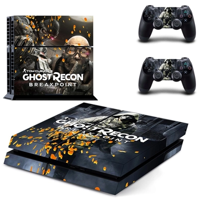 Ghost Recon breakpoint skin sticker for playstation 4 console and two controllers