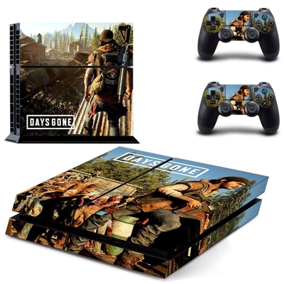 Days Gone skin sticker for playstation 4 console and two c..