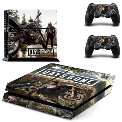 Days Gone skin sticker for playstation 4 console and two c..