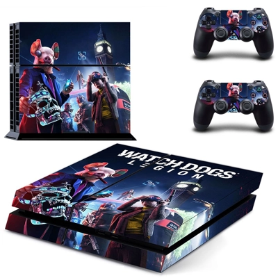 Watch Dogs legion skin sticker for playstation 4 console a.. Watch Dogs legion skin sticker for playstation 4 console a..