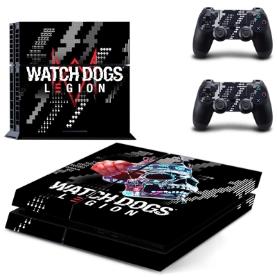 Watch Dogs legion skin sticker for playstation 4 console a.. Watch Dogs legion skin sticker for playstation 4 console a..