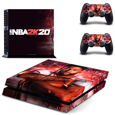 NBA 2K20 skin sticker for playstation 4 console and two controllers