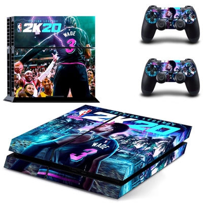 NBA 2K20 skin sticker for playstation 4 console and two co..