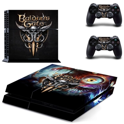 Baldur's Gate 3 skin sticker for playstation 4 console and two controllers