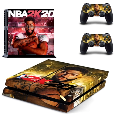 NBA 2K20 skin sticker for playstation 4 console and two co.. NBA 2K20 skin sticker for playstation 4 console and two co..