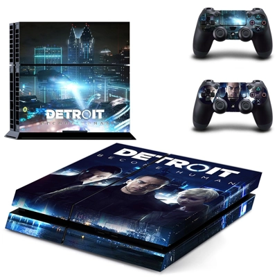 Detroit  become human skin sticker for playstation 4 console and two controllers