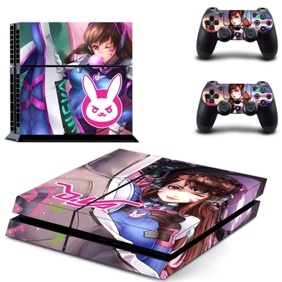 Overwatch skin sticker for playstation 4 console and two c.. Overwatch skin sticker for playstation 4 console and two c..