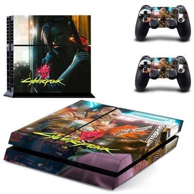 Cyberpunk 2077 skin sticker for playstation 4 console and ..