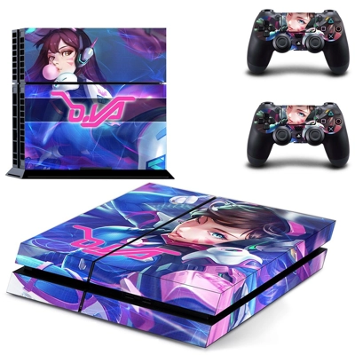 Overwatch skin sticker for playstation 4 console and two c.. Overwatch skin sticker for playstation 4 console and two c..