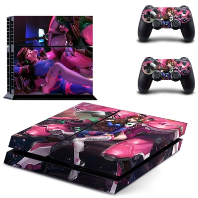 Overwatch skin sticker for playstation 4 console and two c.. Overwatch skin sticker for playstation 4 console and two c..