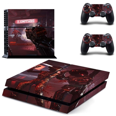 Wolfenstein Youngblood skin sticker for playstation 4 console and two controllers