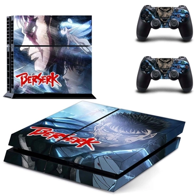 Berserk skin sticker for playstation 4 console and two controllers
