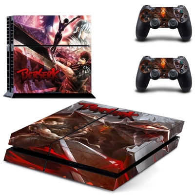 Berserk skin sticker for playstation 4 console and two con.. Berserk skin sticker for playstation 4 console and two con..