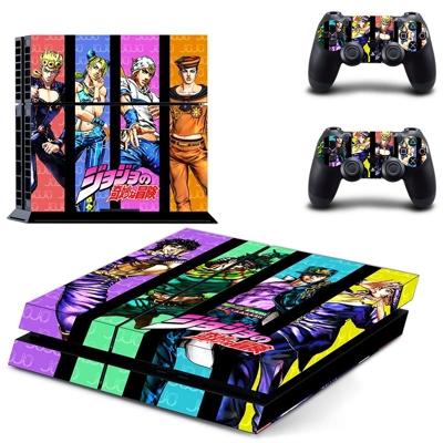 9th jojo skin sticker for playstation 4 console and two controllers