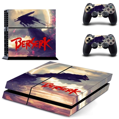 Berserk skin sticker for playstation 4 console and two controllers