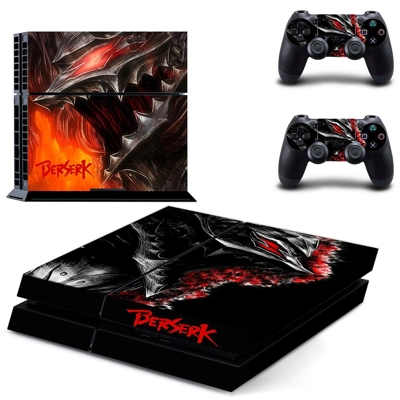 Berserk skin sticker for playstation 4 console and two controllers