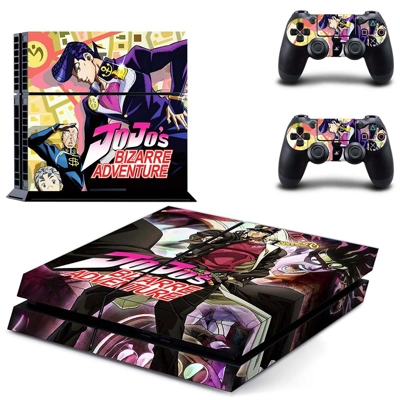 JoJo's Bizarre Adventure skin sticker for playstation 4 console and two controllers