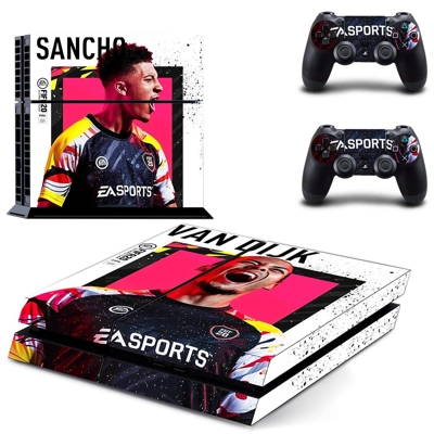 FIFA 20 skin sticker for playstation 4 console and two controllers