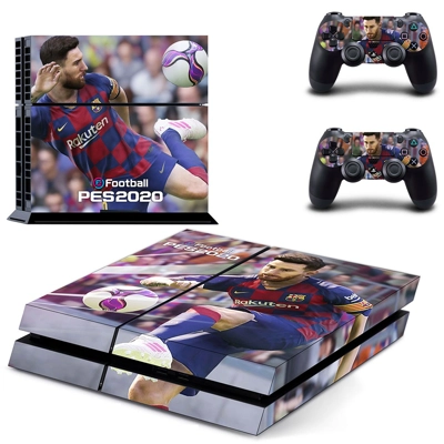Pro Evolution Soccer 2020 skin sticker for playstation 4 console and two controllers